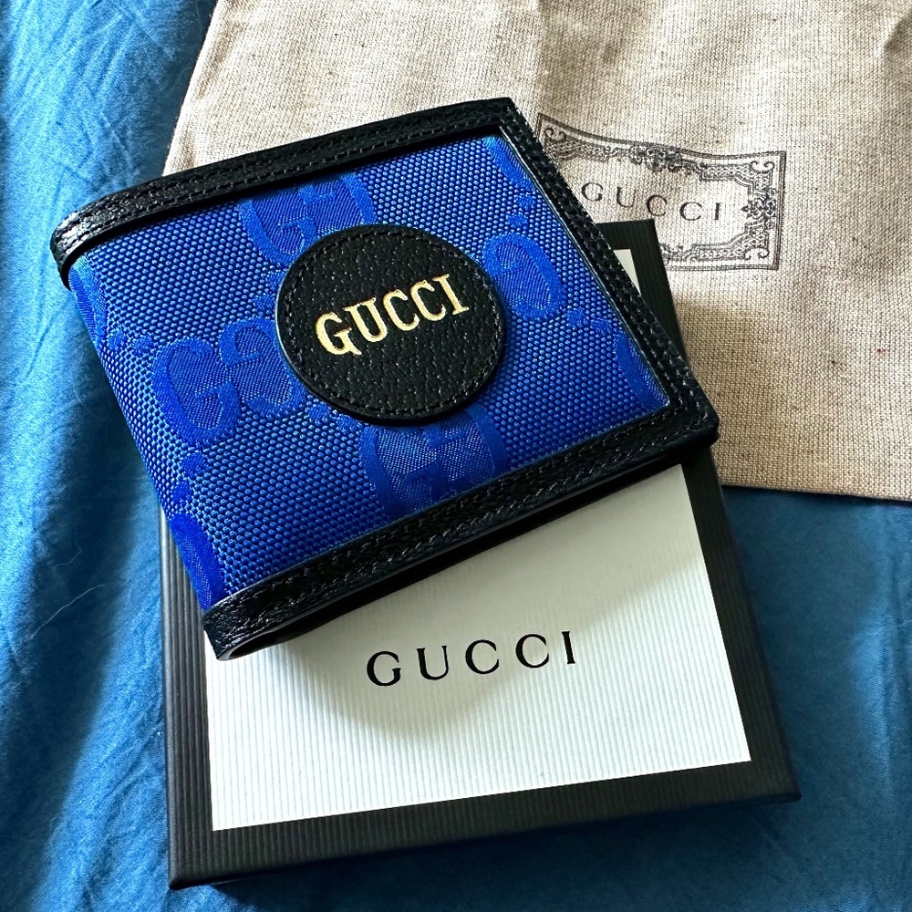 GUCCI- Blue Off the Grid Wallet -  ‎625573 H9HAN 4267